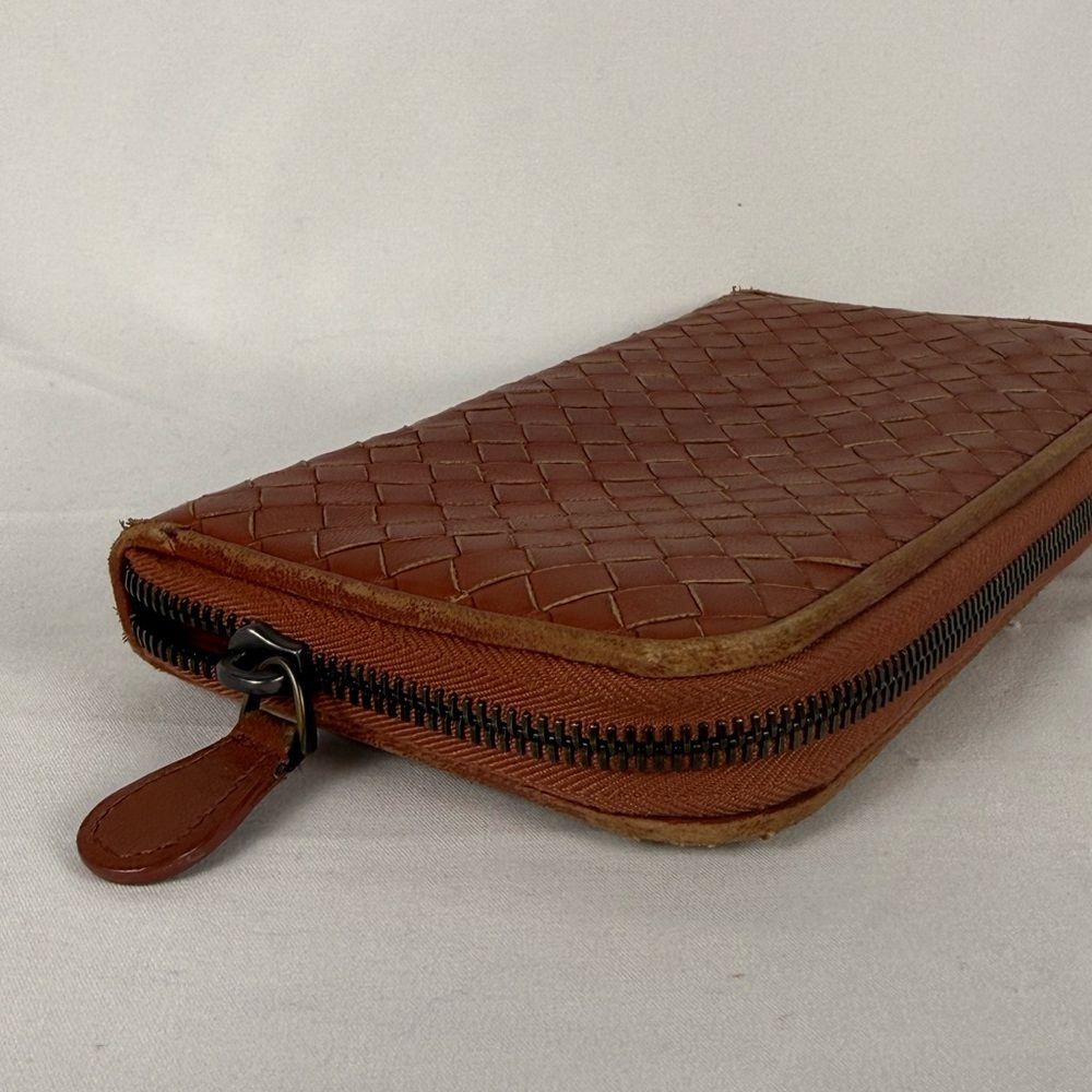 Bottega Veneta Intrecciato Wallet Brown Leather As Is - Picture 8 of 10